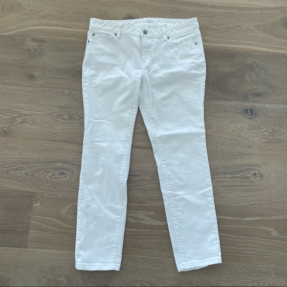 LOFT Denim - LOFT Modern Straight white jeans